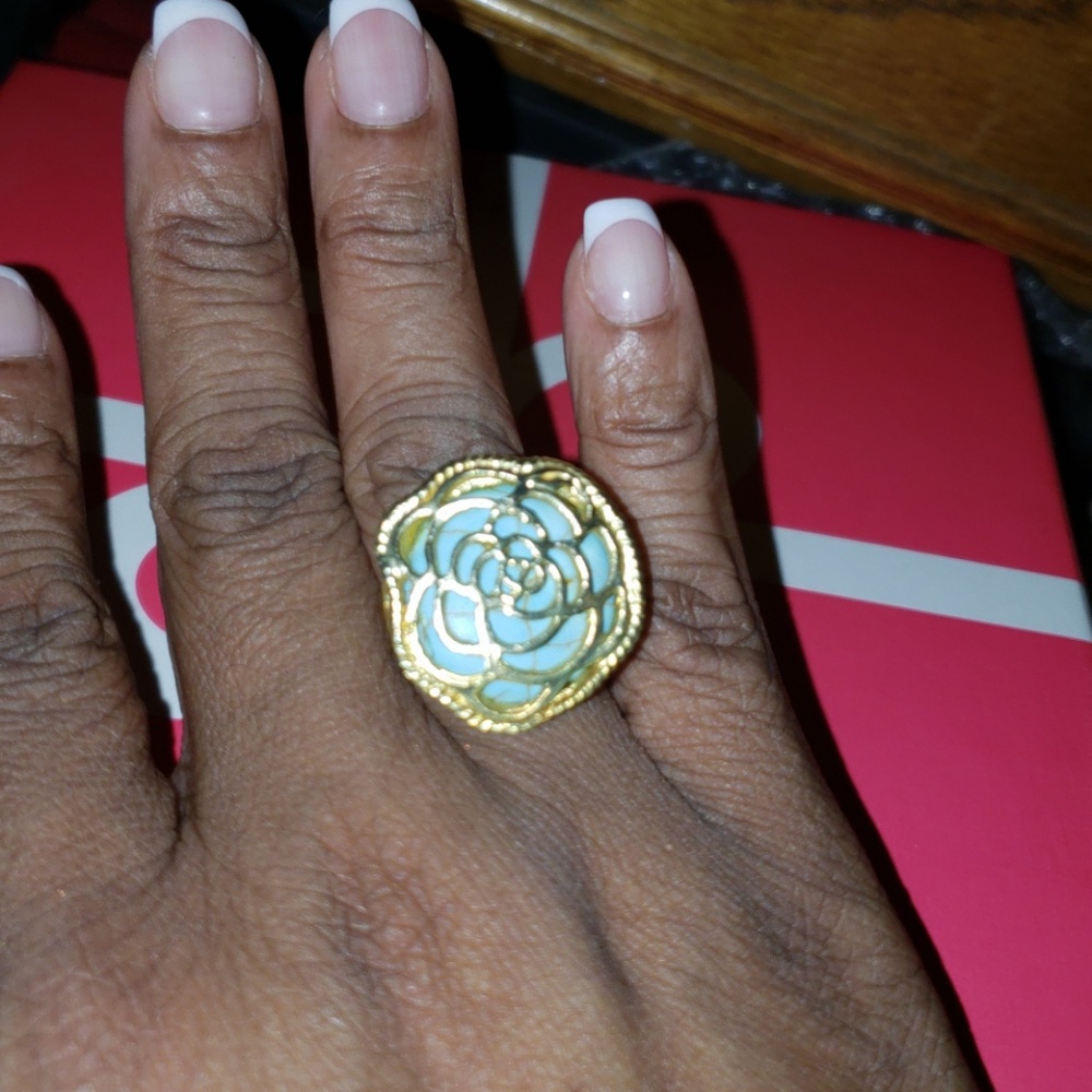 TURQUOISE FLOWERS RING